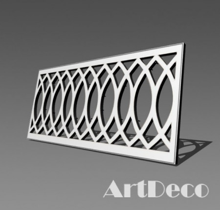 Резная 3D Прямоугольная решетка R3